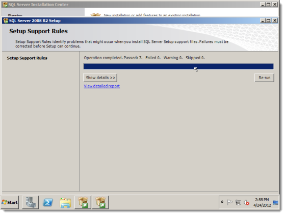 安装SQL sever 2008步骤9