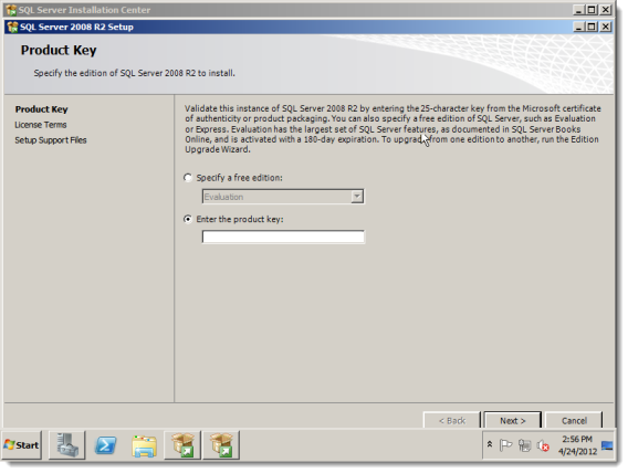 安装SQL sever 2008步骤11