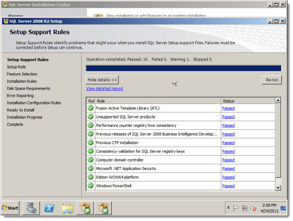 安装SQL sever 2008步骤17