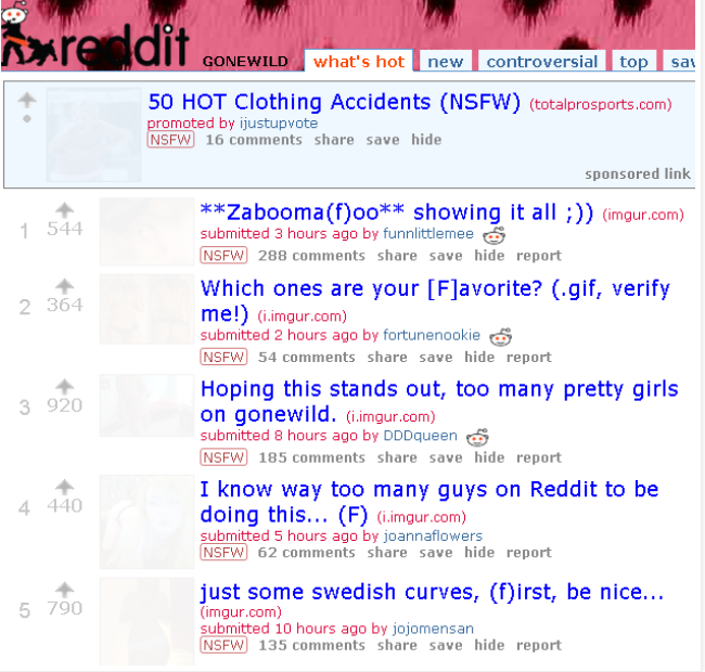 reddit可能有血腥暴力的场景我们要避免哦！